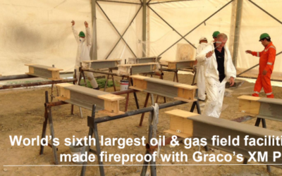 World’s sixth largest oil & gas field facilities made fireproof with Graco’s XM PFP